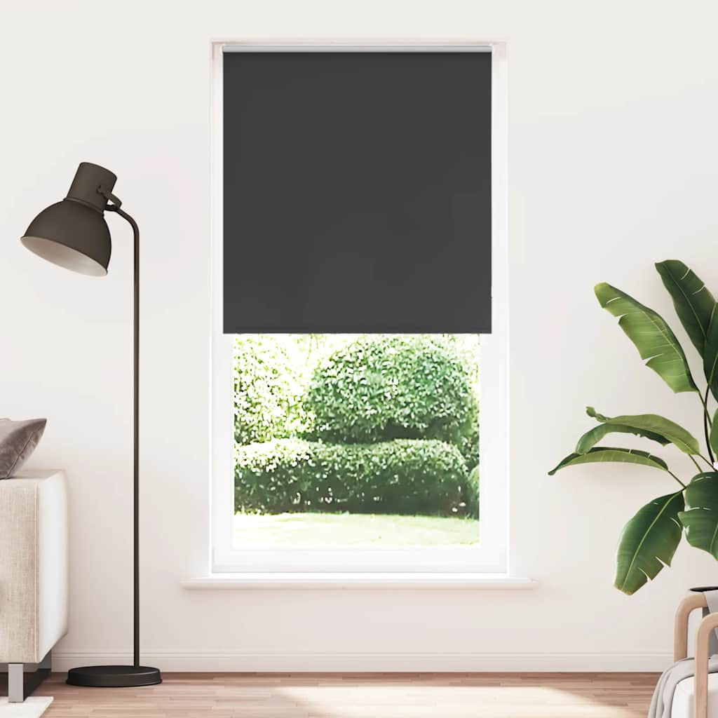 Vetonek Estor Enrollable Opaco negro 100x210 cm Tela Ancho 95,7 cm