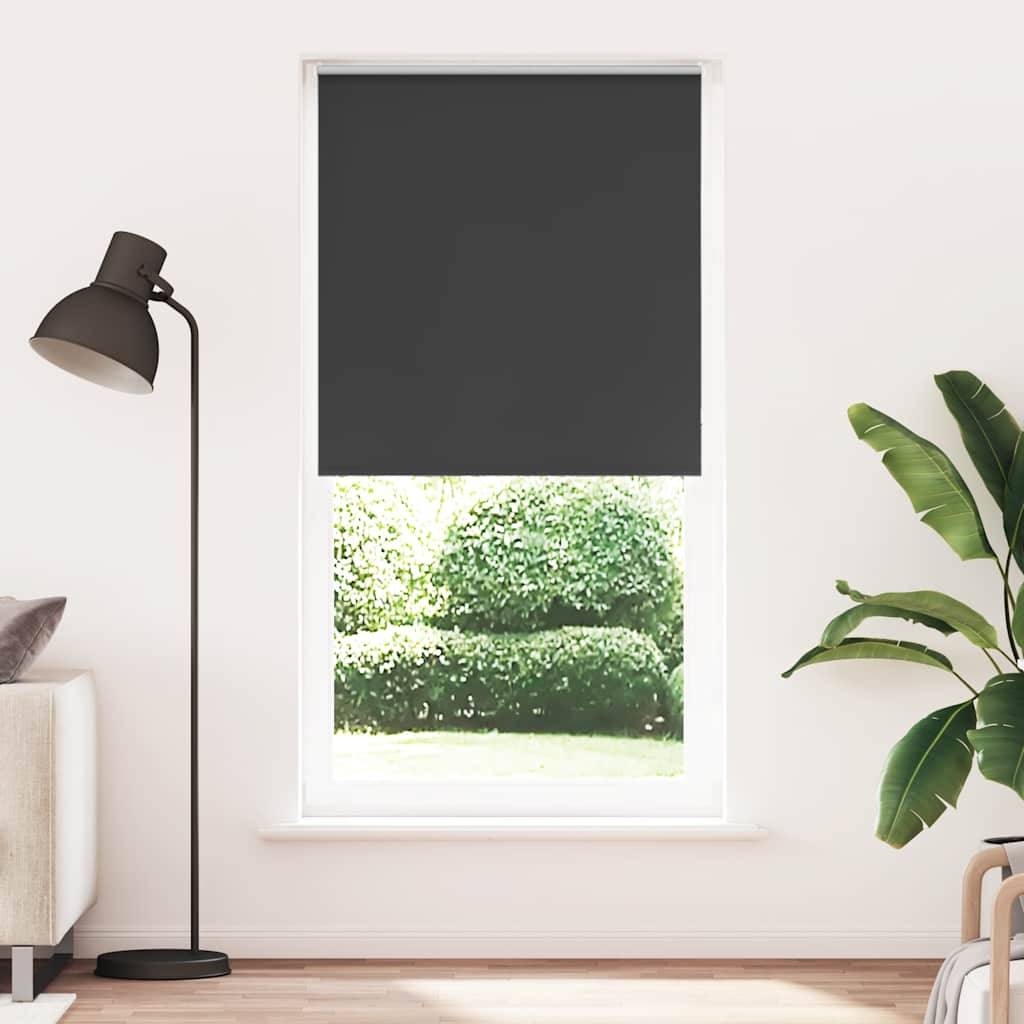 Vetonek Estor Enrollable Opaco negro 105x210 cm Tela Ancho 100,7 cm