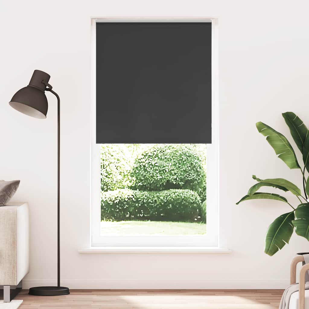 Vetonek Estor Enrollable Opaco negro 110x210 cm Tela Ancho 105,7 cm