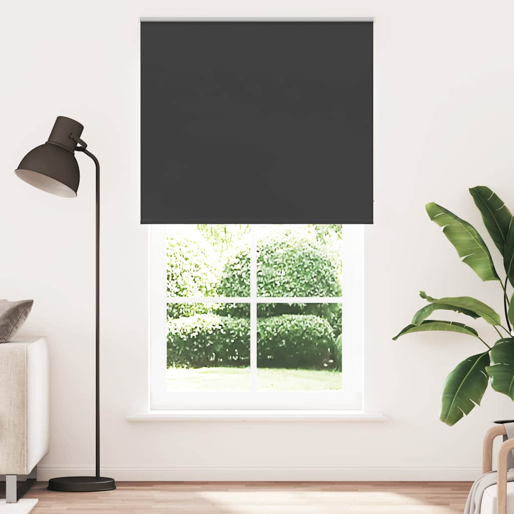 Vetonek Estor Enrollable Opaco negro 130x210 cm Tela Ancho 126,6 cm