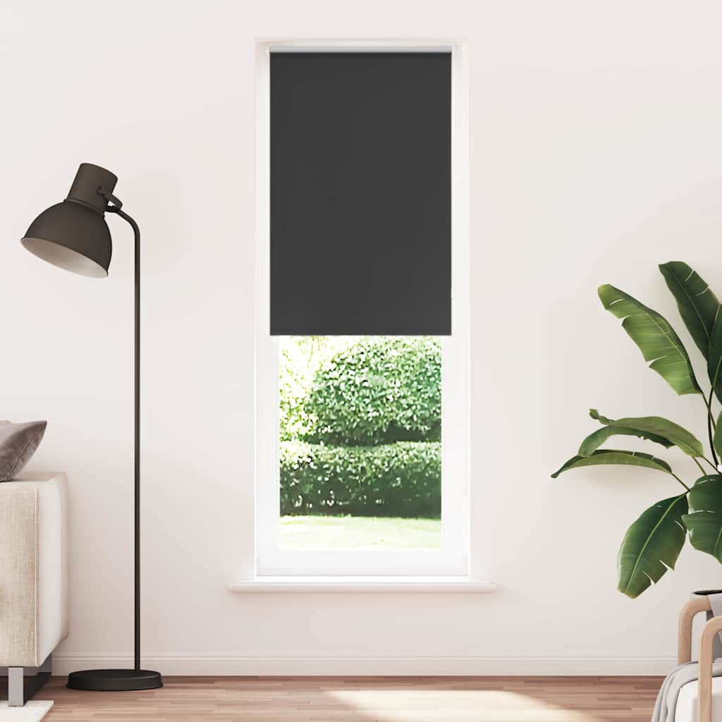 Vetonek Estor Enrollable Opaco negro 70x230 cm Tela Ancho 65,7 cm