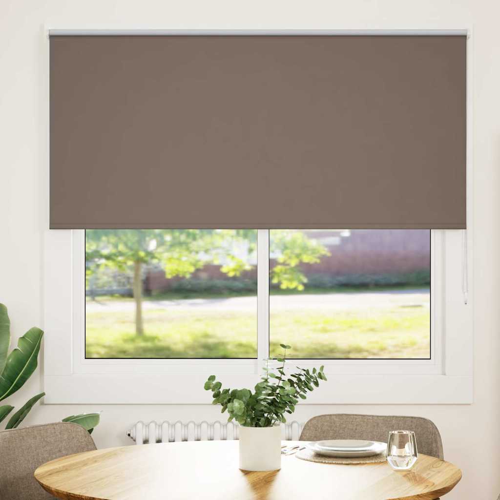 Vetonek Estor Enrollable Opaco Color Café 150x150 cm Tela Ancho 146,6cm