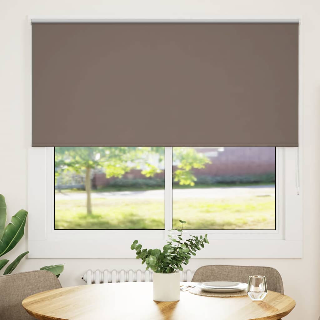 Vetonek Estor Enrollable Opaco Color Café 150x175 cm Tela Ancho 146,6cm