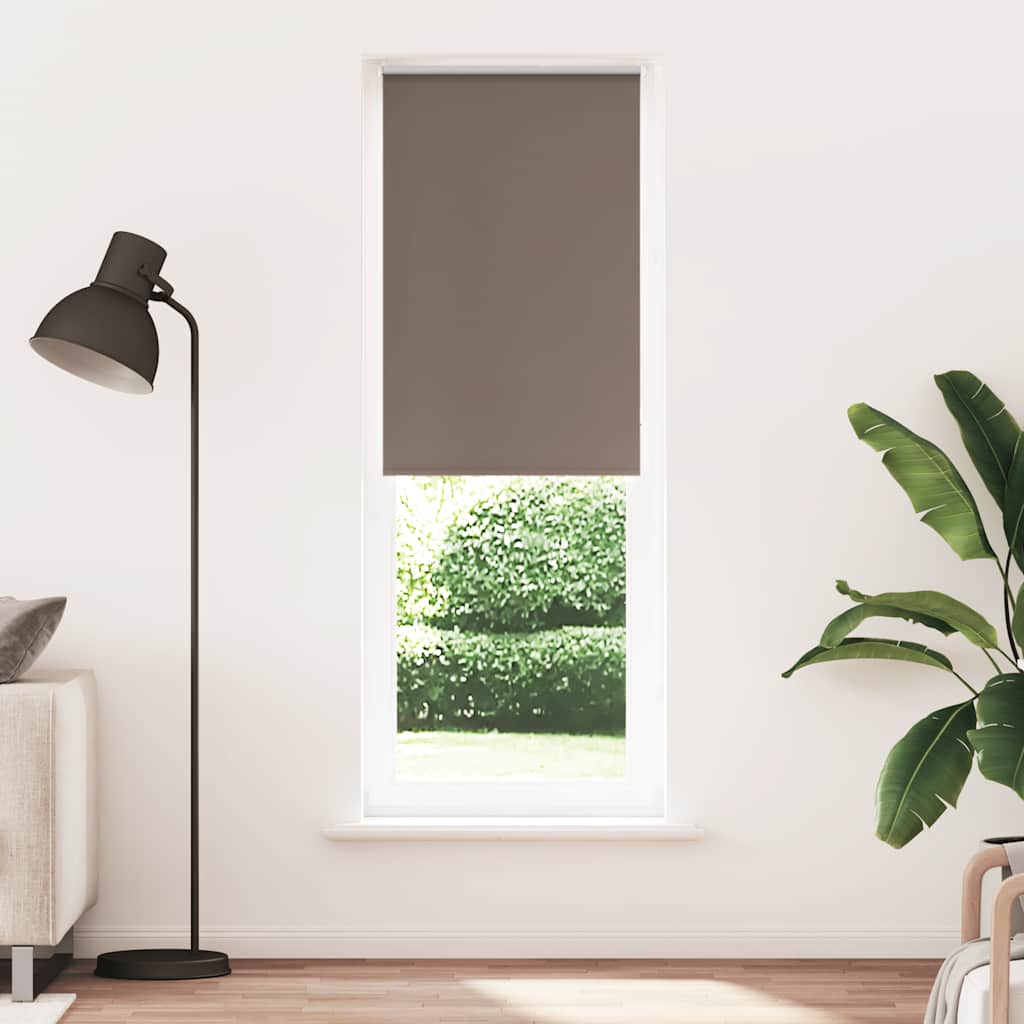 Vetonek Estor Enrollable Opaco Color Café 65x210cm Tela Ancho 60,7cm