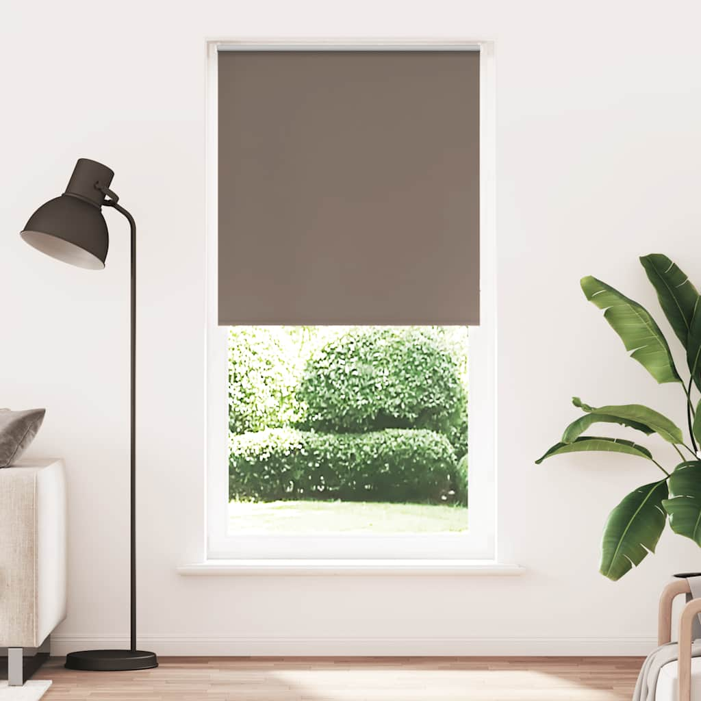 Vetonek Estor Enrollable Opaco Color Café 115x210cm Tela Ancho 110,7cm