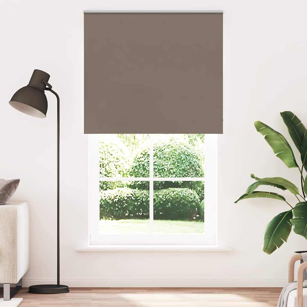 Vetonek Estor Enrollable Opaco Color Café 120x210cm Tela Ancho 116,6cm