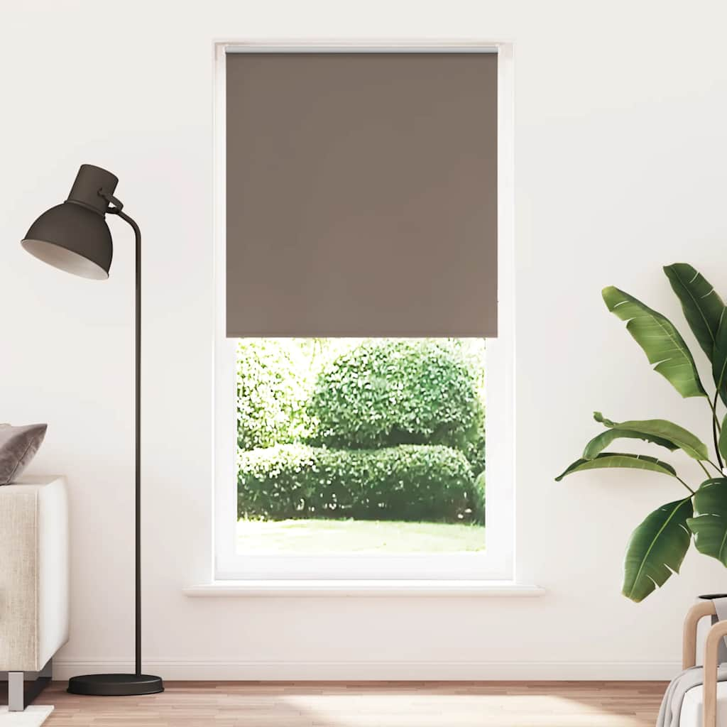 Vetonek Estor Enrollable Opaco Color Café 100x230cm Tela Ancho 95,7cm