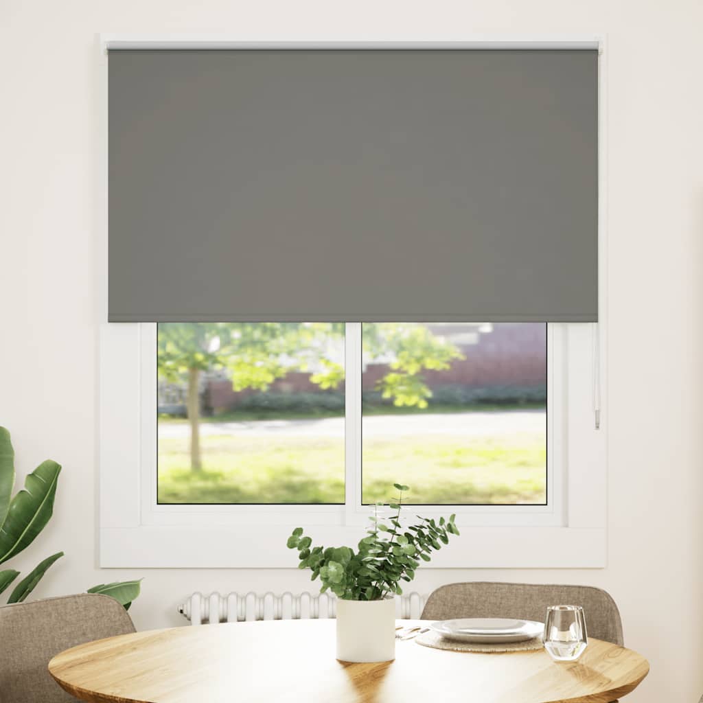 Vetonek Estor Enrollable Opaco gris 125x130 cm Tela Ancho 121,6 cm