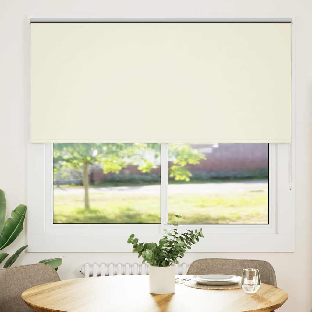 Vetonek Estor Enrollable Opaco Blanco Roto 145x130cm Tela Ancho 141,6cm