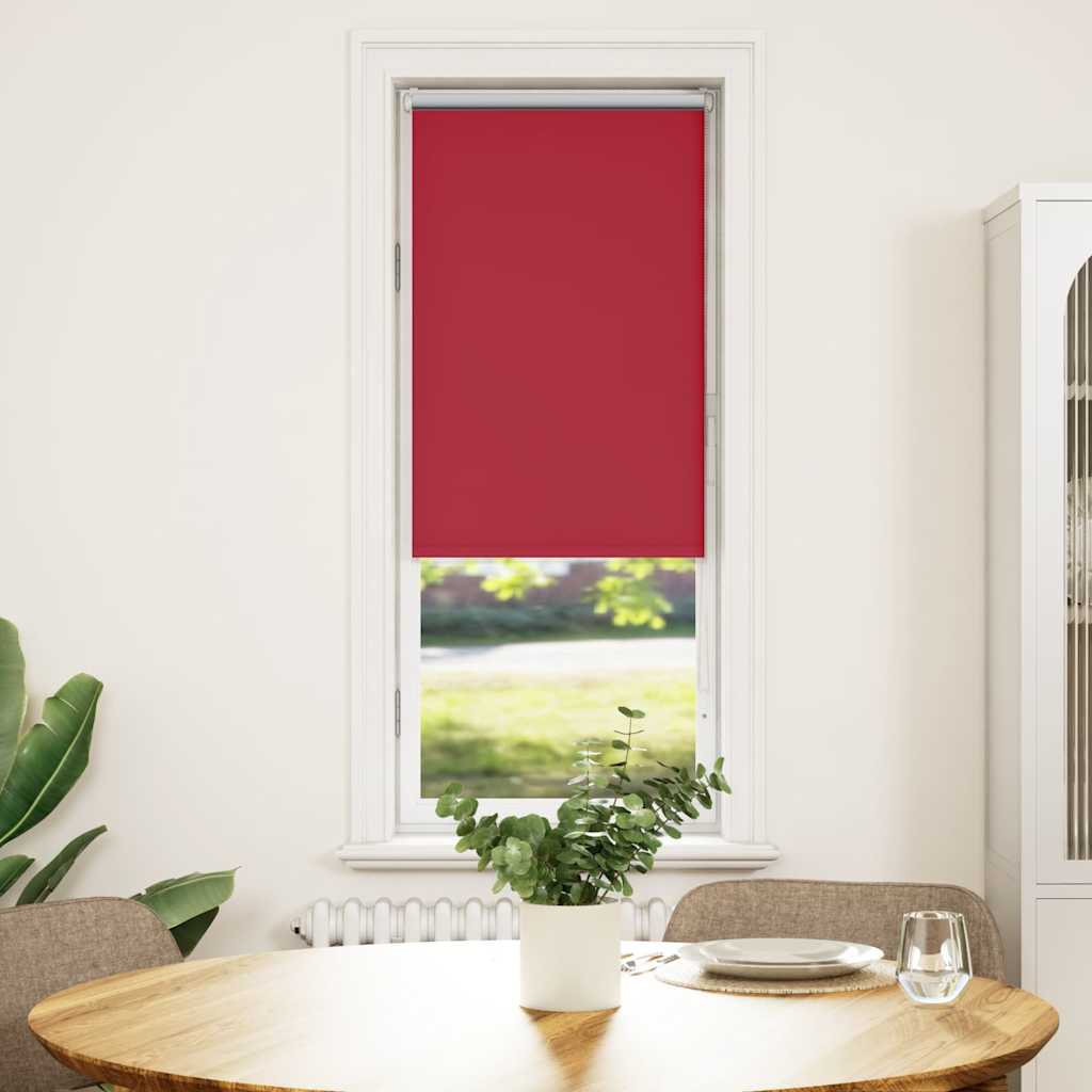 Vetonek Estor Enrollable Opaco rojo 40x130 cm Tela Ancho 35,7 cm