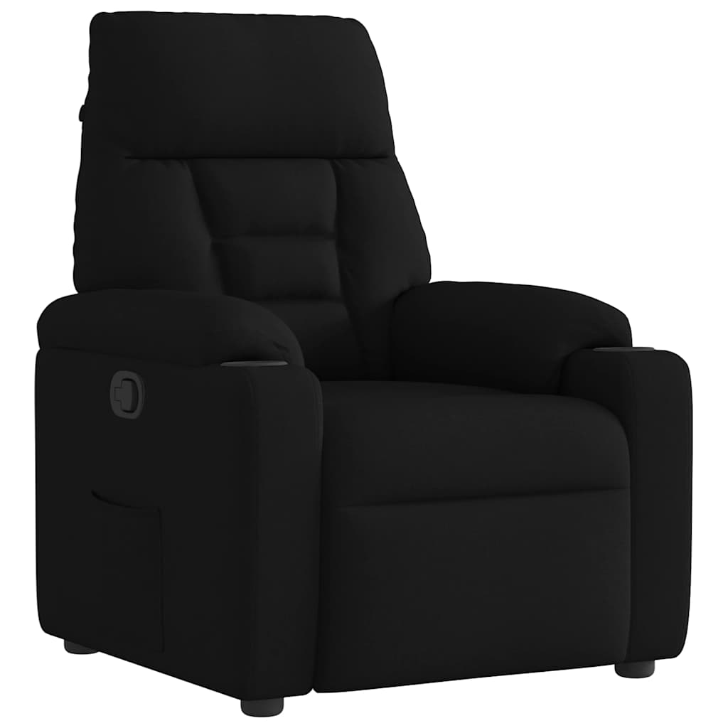 Vetonek Sillón reclinable de tela negro