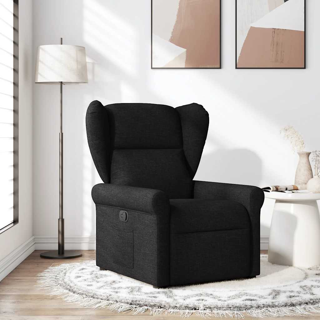 Vetonek Sillón reclinable de tela negro