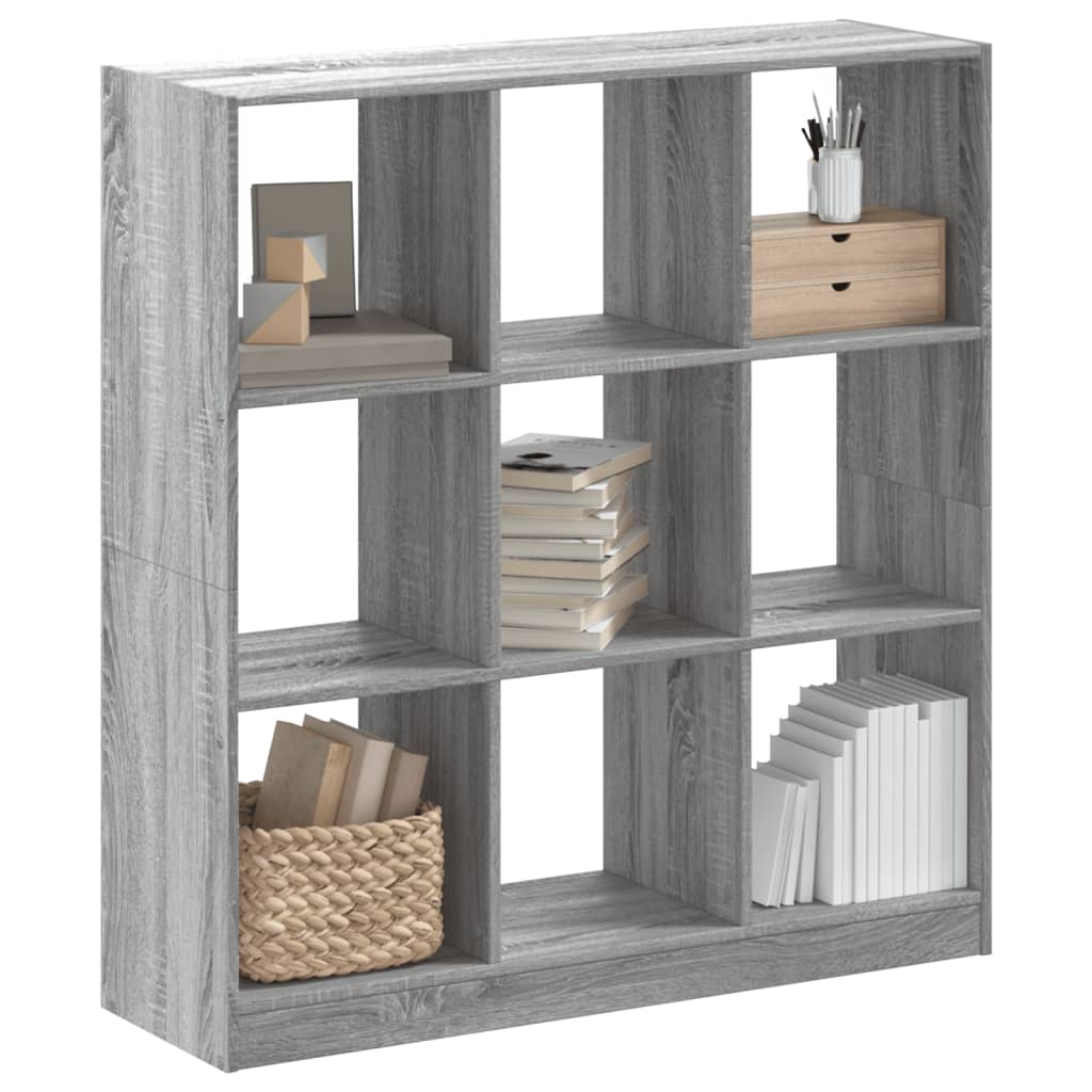 Vetonek Estantería madera de ingeniería gris Sonoma 102x32x108 cm