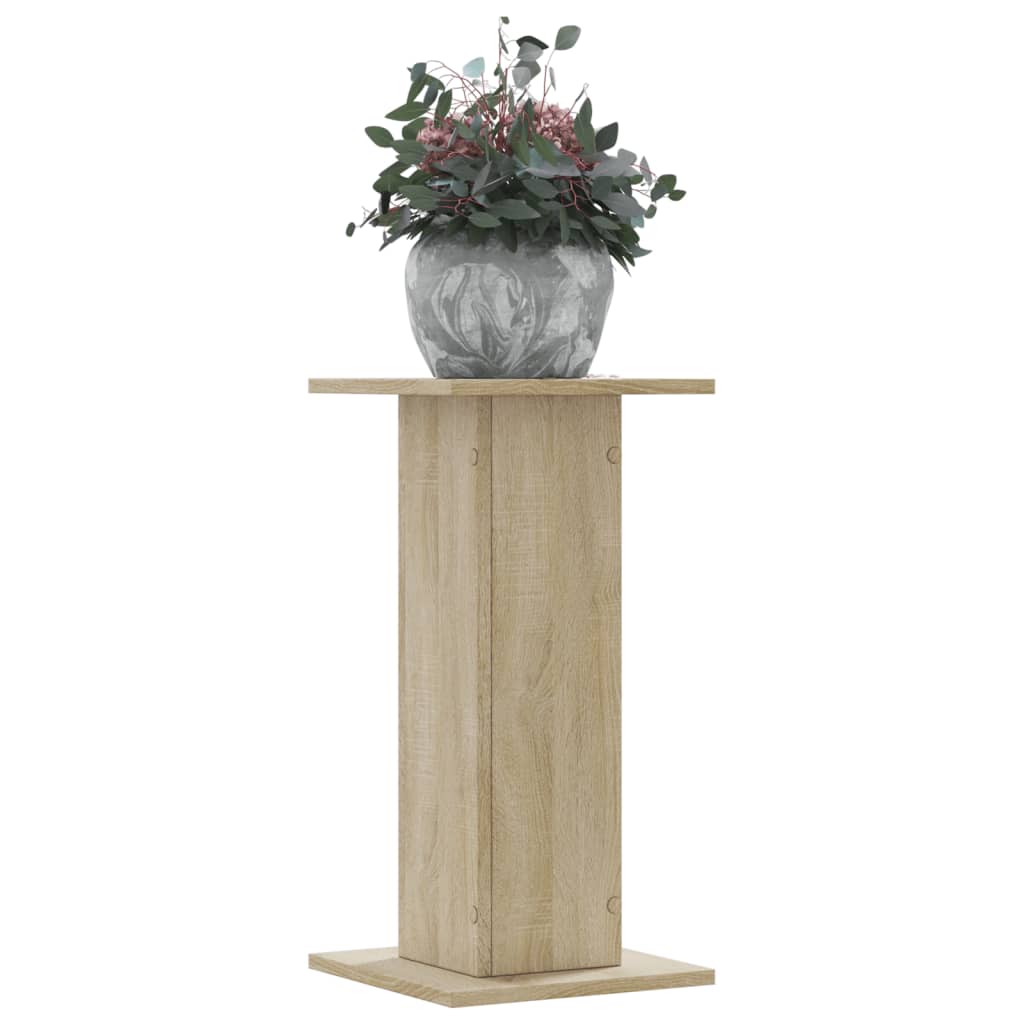 Vetonek Soportes de plantas 2 uds madera roble Sonoma 30x30x60 cm