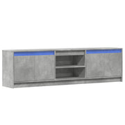 Mueble de TV LED madera ingeniería gris hormigón 180x34x50 cm V2607 Vetonek