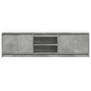 Mueble de TV LED madera ingeniería gris hormigón 180x34x50 cm V2607 Vetonek