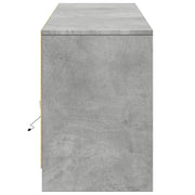 Mueble de TV LED madera ingeniería gris hormigón 180x34x50 cm V2607 Vetonek