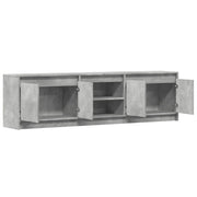Mueble de TV LED madera ingeniería gris hormigón 180x34x50 cm V2607 Vetonek
