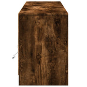 Mueble de TV LED madera ingeniería roble ahumado 180x34x50 cm V2614 Vetonek