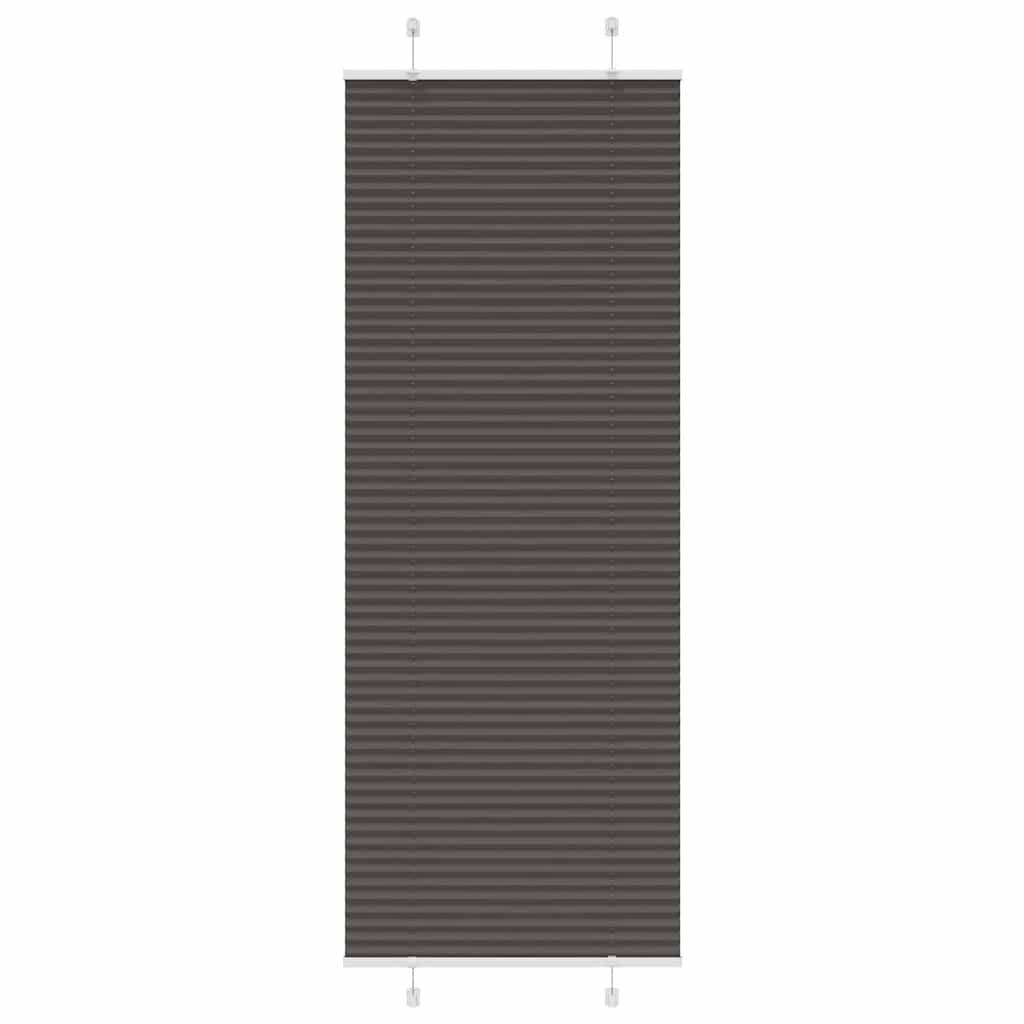 Vetonek Estor Plisado negro 75x200 cm Tela Ancho 74,4 cm Poliéster