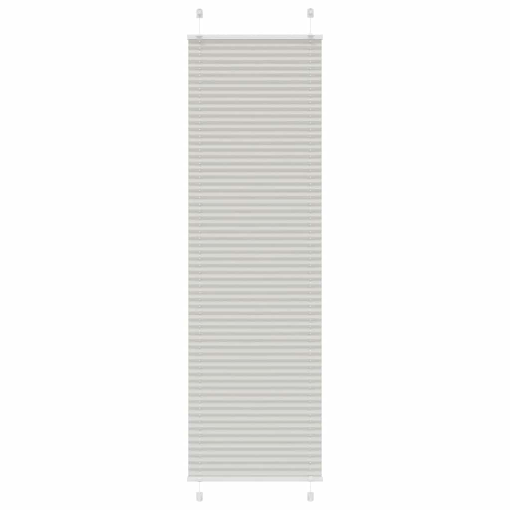 Vetonek Estor Plisado gris claro 60x200 cm Tela Ancho 59,4 cm Poliéster