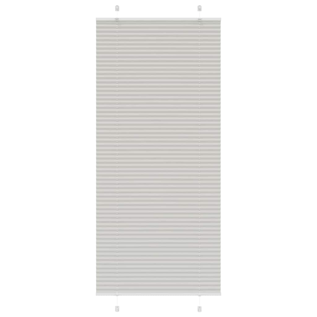 Vetonek Estor Plisado gris claro 90x200 cm Tela Ancho 89,4 cm Poliéster