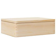 Vetonek Caixa de madeira com tampa em pinho maciço 40x30x13 cm