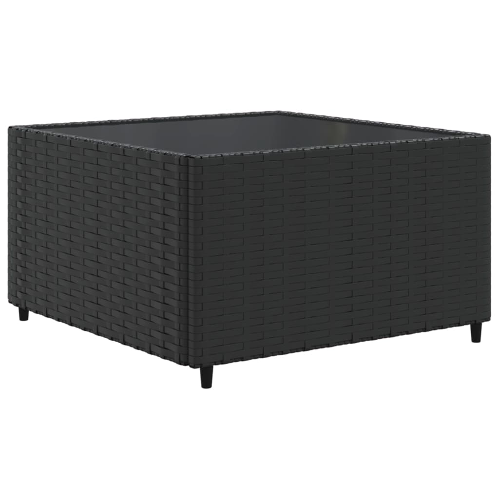 Set de muebles de jardín 9 pzas y cojines ratán sintético negro V3275 Vetonek