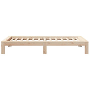 Estructura de cama sin colchón madera maciza de pino 90x190 cm v9642 - Vetonek