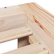 Estructura de cama sin colchón madera maciza pino 75x190 cm v9673 - Vetonek