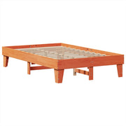 Estructura de cama sin colchón madera maciza marrón 120x190 cm v0020 - Vetonek
