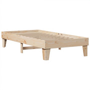 Estructura de cama sin colchón madera maciza pino 75x190 cm v0068 - Vetonek