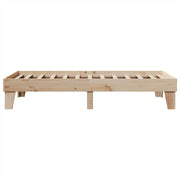 Estructura de cama sin colchón madera maciza pino 75x190 cm v0068 - Vetonek