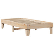 Estructura de cama sin colchón madera maciza pino 75x190 cm v0068 - Vetonek