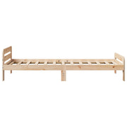 Estructura de cama sin colchón madera maciza de pino 90x200 cm - Vetonek
