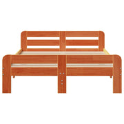 Estructura de cama sin colchón madera maciza marrón 120x190 cm - Vetonek