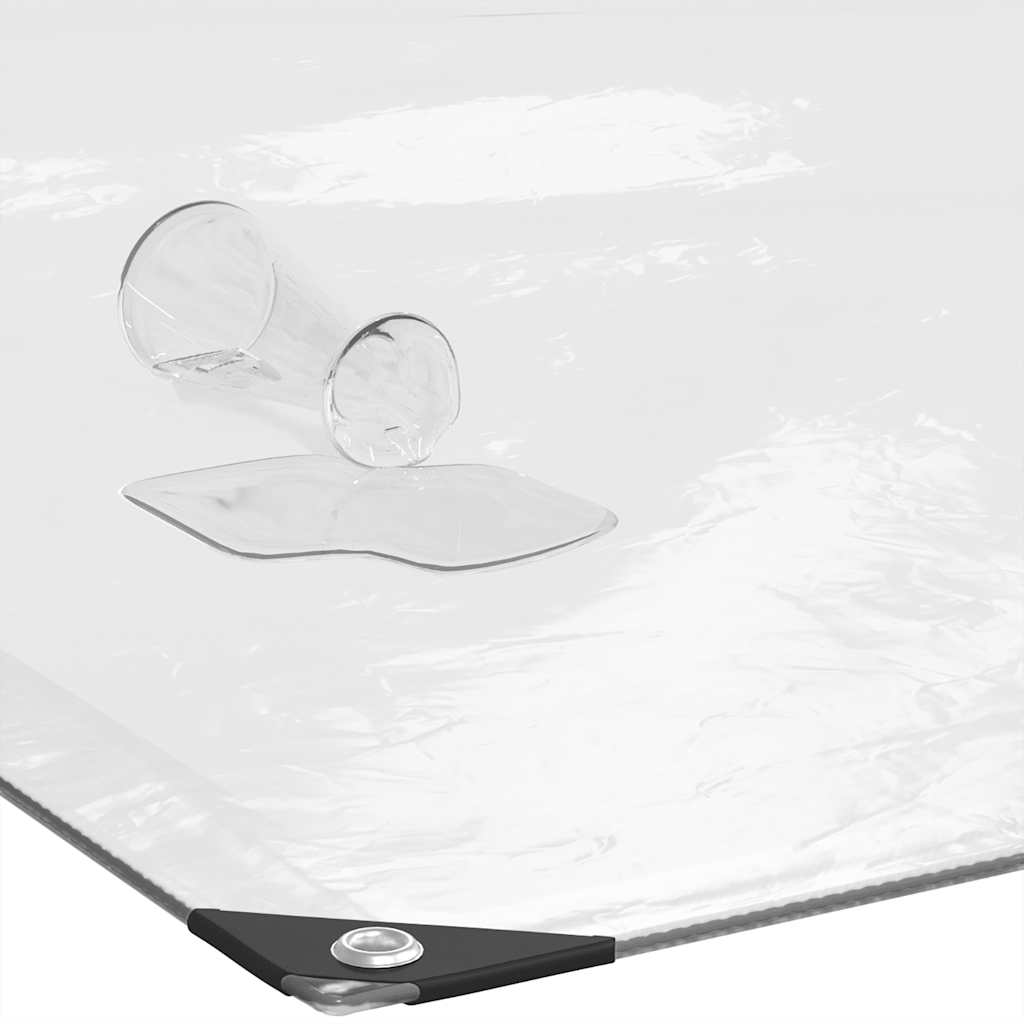 Telo trasparente con occhielli in polietilene 8x8 m v0524 - Vetonek