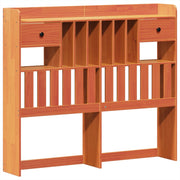 Estructura de cama sin colchón madera maciza marrón 135x190 cm v2993 - Vetonek