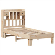Estructura de cama sin colchón madera maciza pino 75x190 cm v3068 - Vetonek