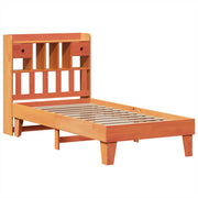 Estructura de cama sin colchón madera maciza marrón 75x190 cm v3082 - Vetonek