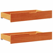 Estructura de cama sin colchón madera maciza marrón 120x190 cm - Vetonek