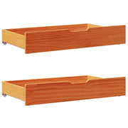 Estructura de cama sin colchón madera maciza marrón 90x190 cm v5000 - Vetonek