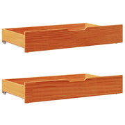 Estructura de cama sin colchón madera maciza marrón 75x190 cm v5031 - Vetonek