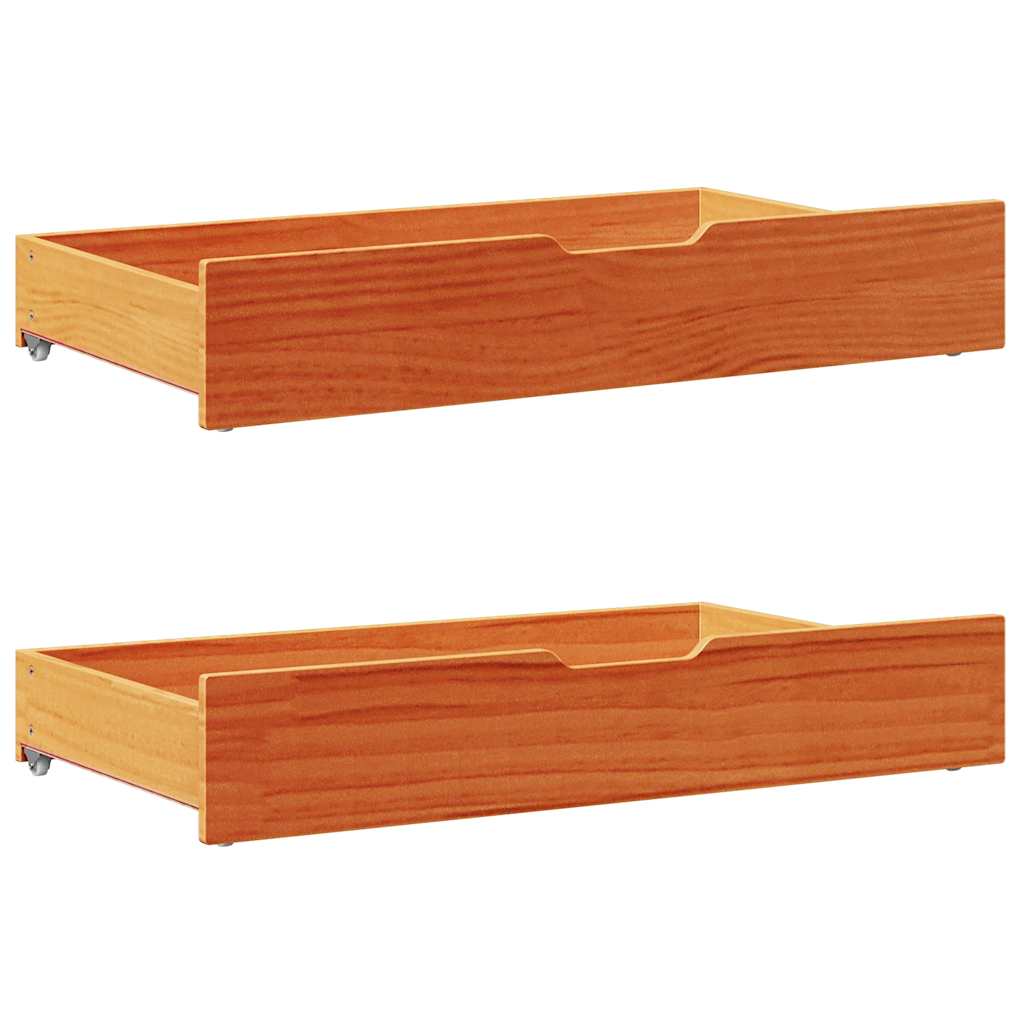 Estructura de cama sin colchón madera maciza marrón 75x190 cm v5031 - Vetonek