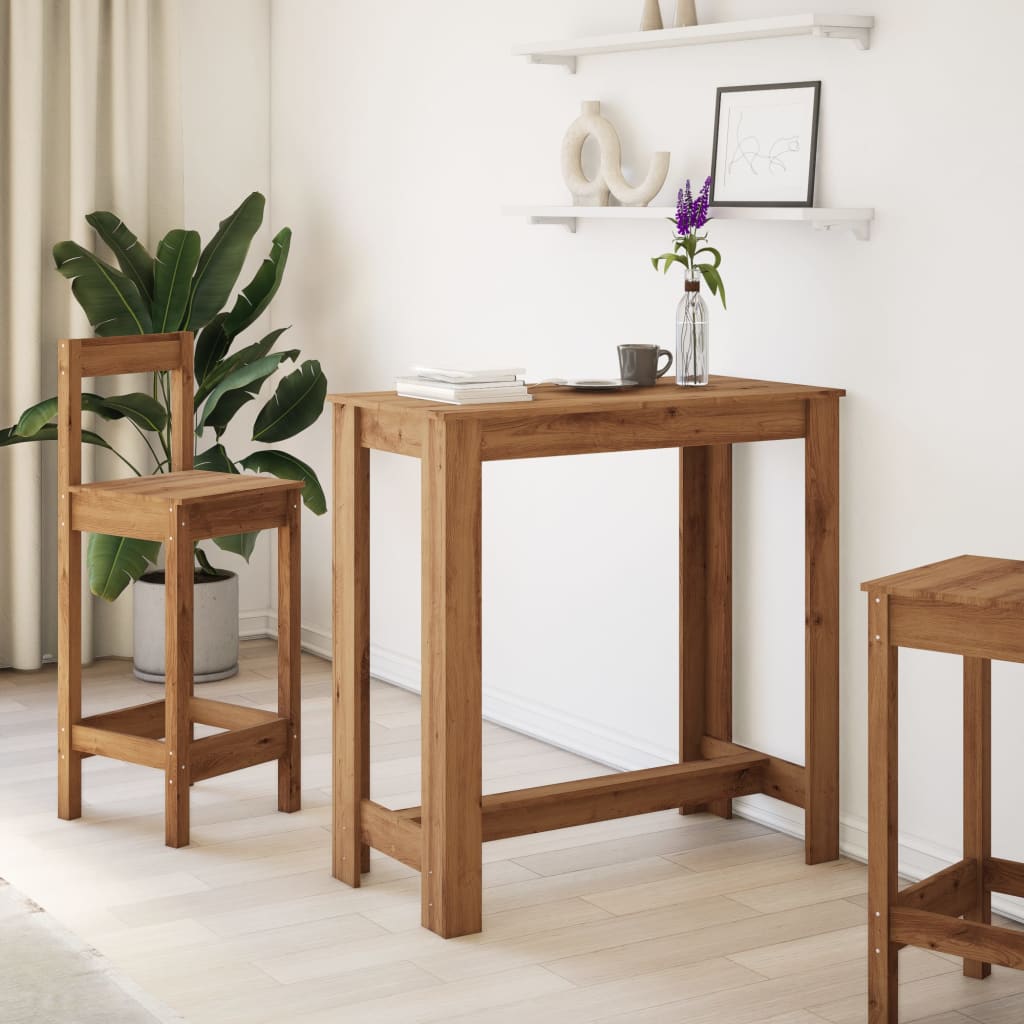 SYNTHERIZED WOOD TABLE NEXUS ROBLE ARTISIAN 102X50X103.5 CM