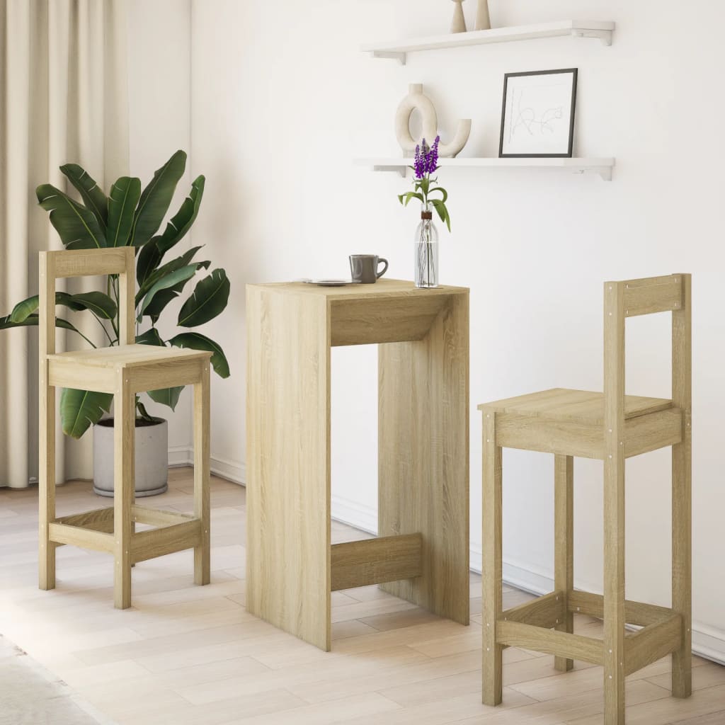 Mesa de madeira sintetizada High NEXUS OAK SOM 51X50X103.5 CM