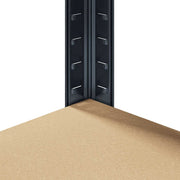 Estantería de esquina 5 niveles madera y acero gris antracita V2534 Vetonek