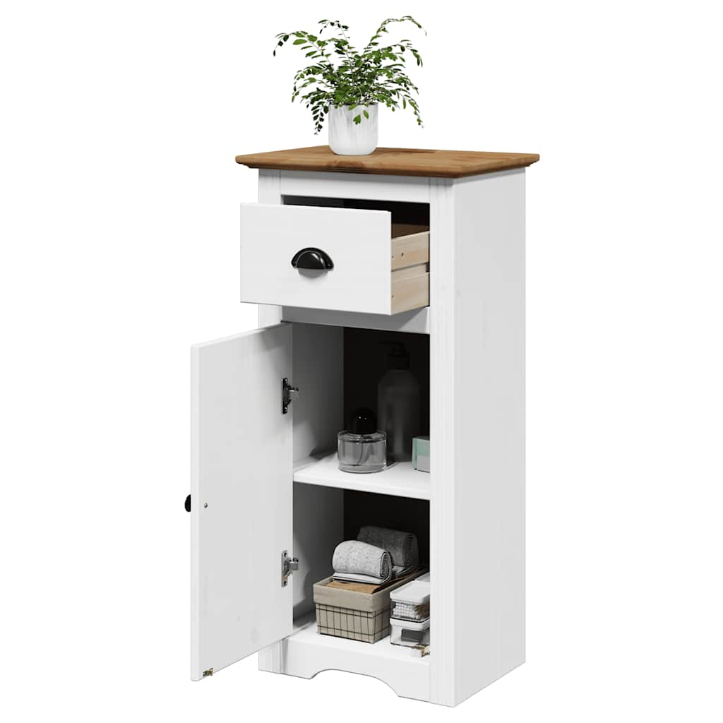 Mueble de baño bodo blanco y marrón 44x30x90 cm v2640 Vetonek