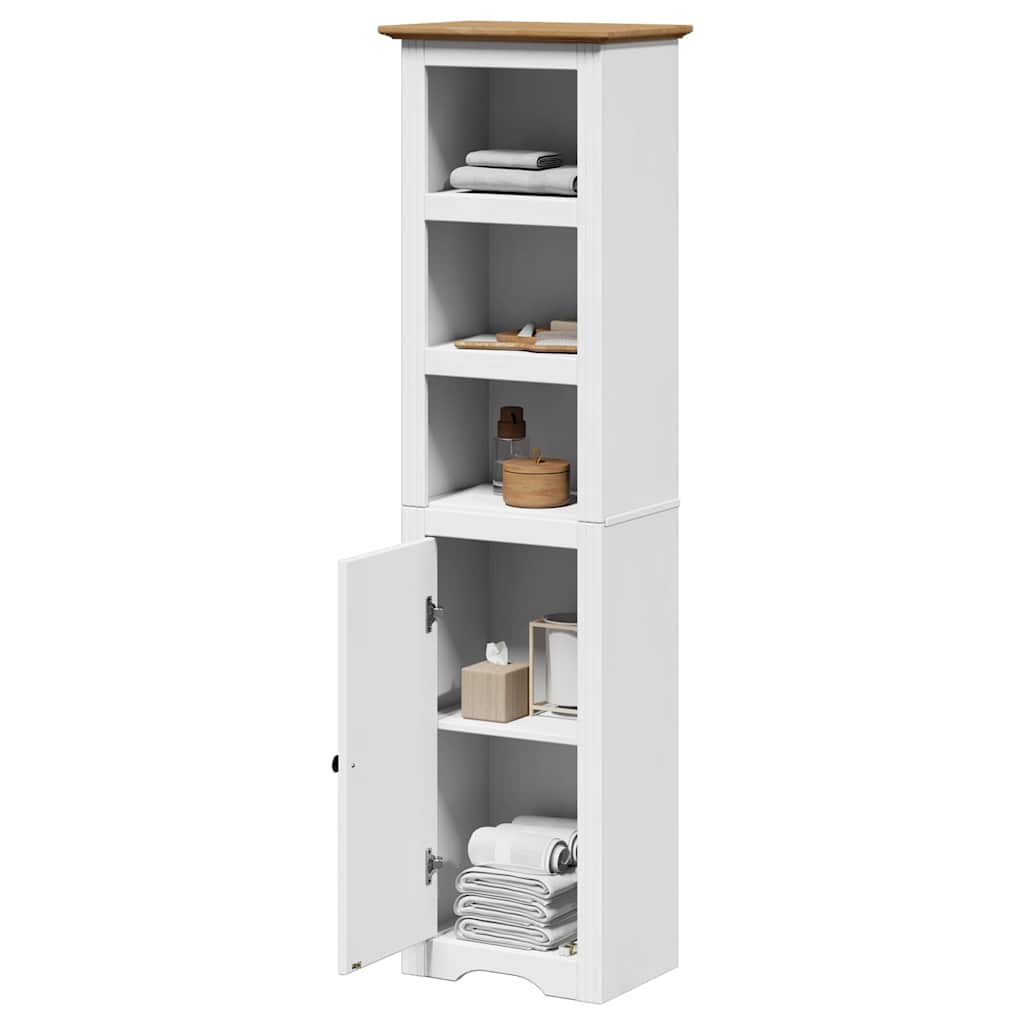 Mueble de baño bodo blanco y marrón 44x30x160 cm v2671 Vetonek