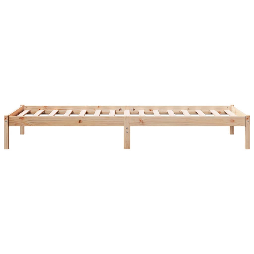 Extra long bed without mattress solid pine wood 90x210 cm v3289 - Vetonek